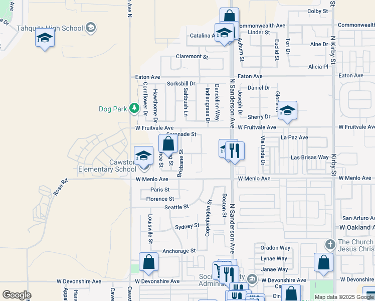 map of restaurants, bars, coffee shops, grocery stores, and more near 3652 Chianti Drive in Hemet