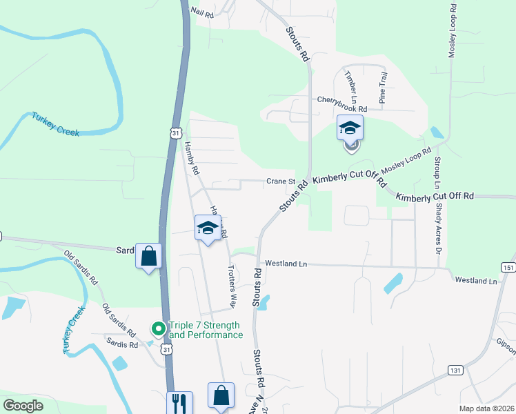 map of restaurants, bars, coffee shops, grocery stores, and more near 8690 Stouts Road in Morris