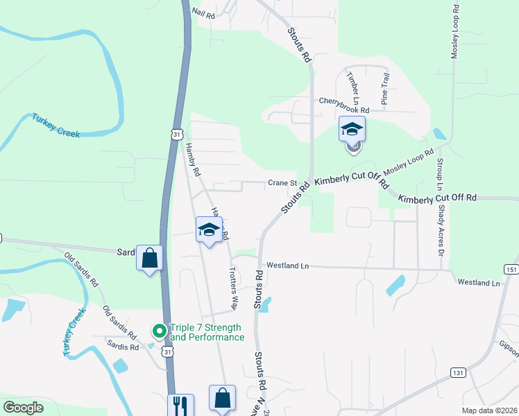 map of restaurants, bars, coffee shops, grocery stores, and more near 8690 Stouts Road in Morris