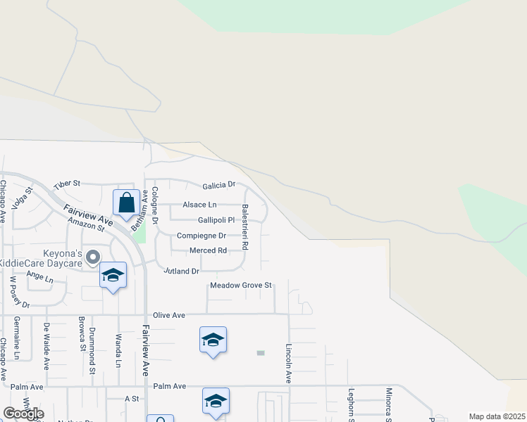 map of restaurants, bars, coffee shops, grocery stores, and more near 24844 Bismark Court in Hemet