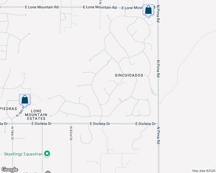 map of restaurants, bars, coffee shops, grocery stores, and more near 8400 East Dixileta Drive in Scottsdale