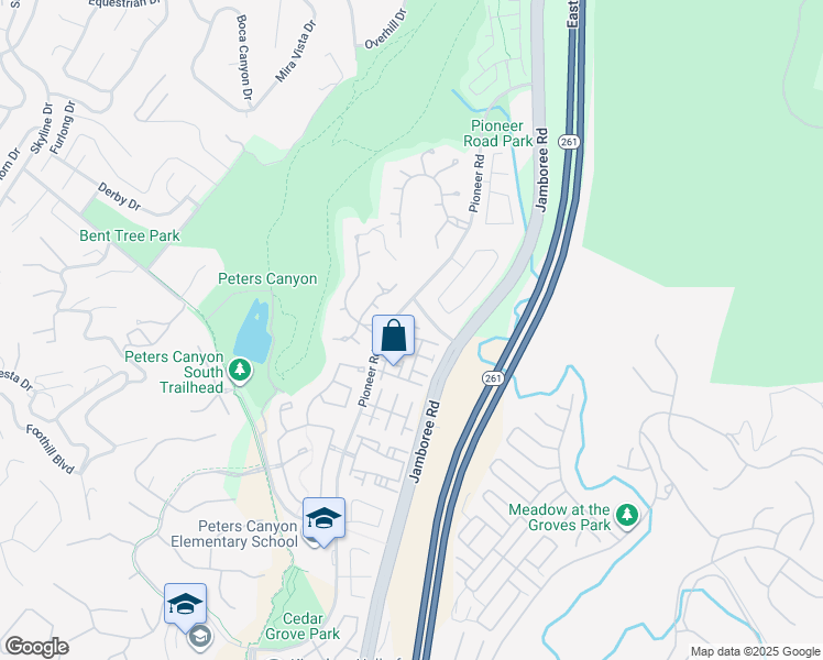 map of restaurants, bars, coffee shops, grocery stores, and more near 2612 Wolert Court in Tustin