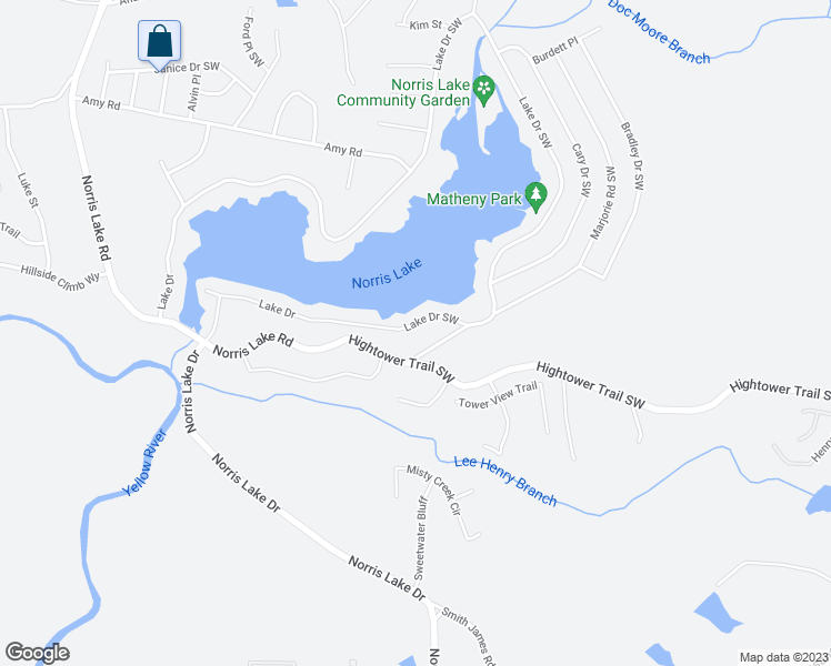 map of restaurants, bars, coffee shops, grocery stores, and more near 8527 Lake Drive in Snellville