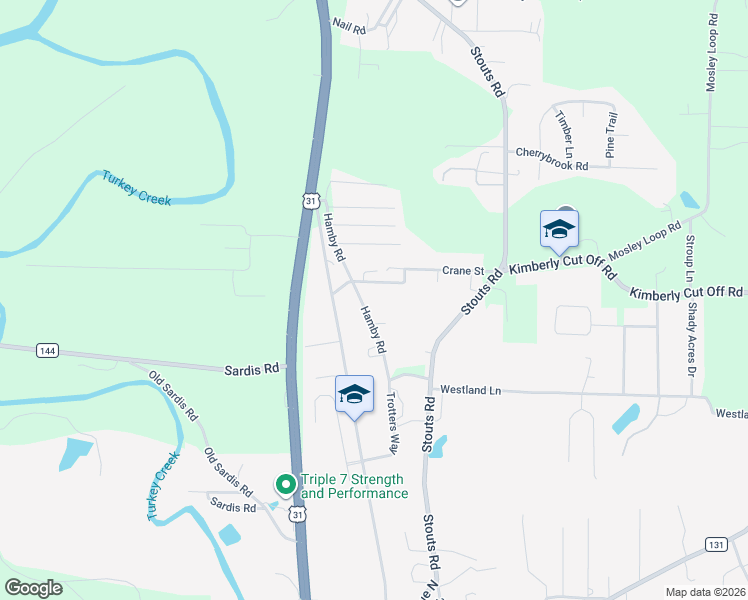map of restaurants, bars, coffee shops, grocery stores, and more near 8707 Hamby Road in Kimberly