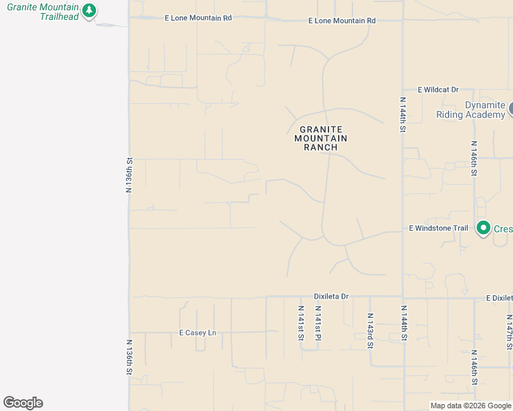 map of restaurants, bars, coffee shops, grocery stores, and more near 13946 East Windstone Trail in Scottsdale