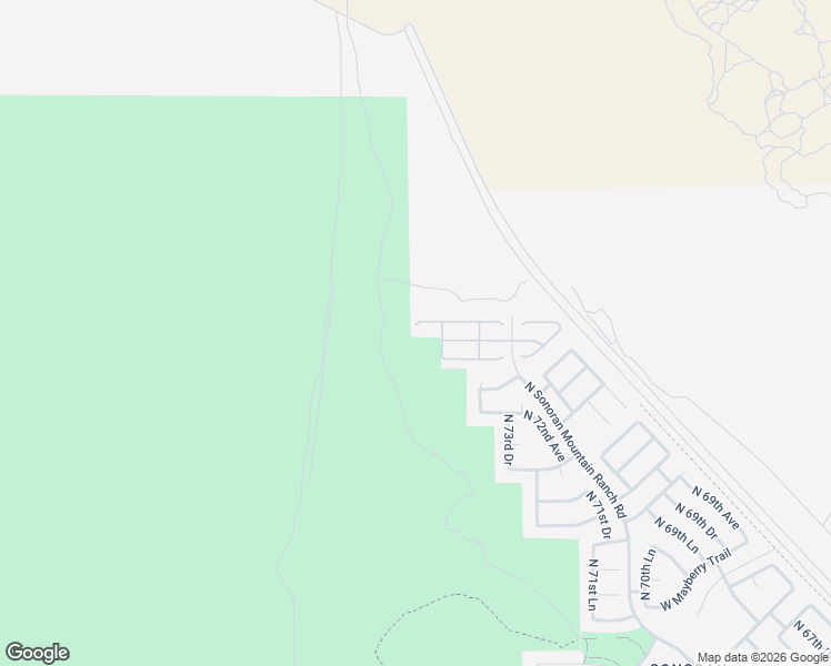 map of restaurants, bars, coffee shops, grocery stores, and more near 7455 West Montgomery Road in Peoria