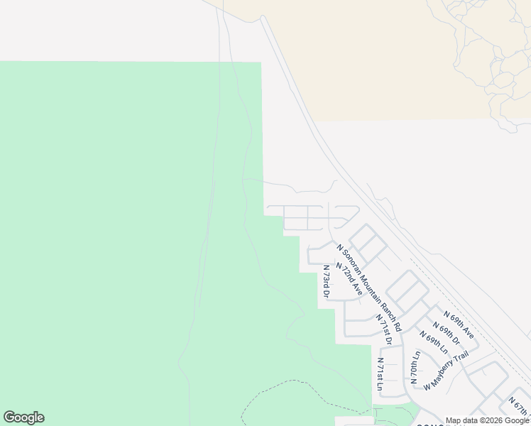 map of restaurants, bars, coffee shops, grocery stores, and more near 7455 West Montgomery Road in Peoria