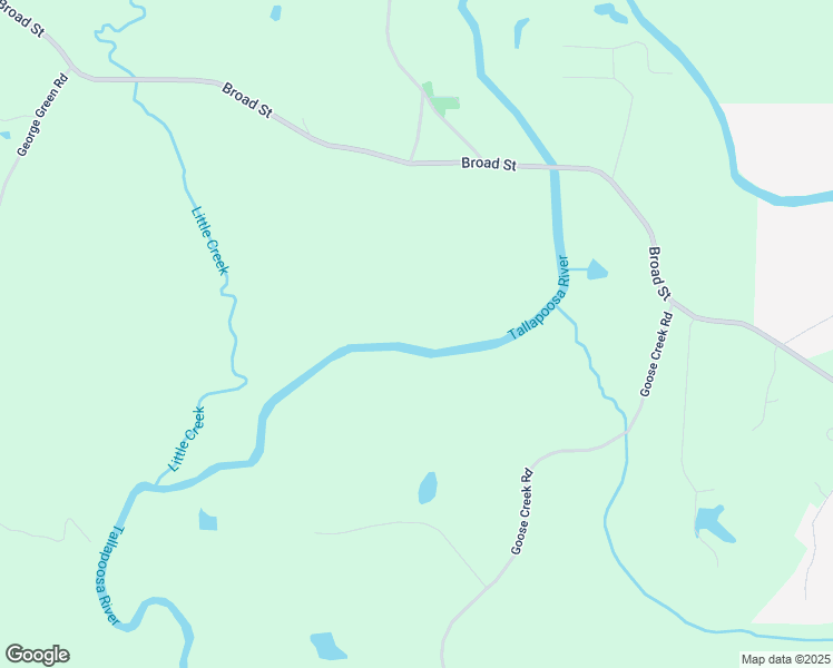 map of restaurants, bars, coffee shops, grocery stores, and more near 1304 Broad Street in Tallapoosa