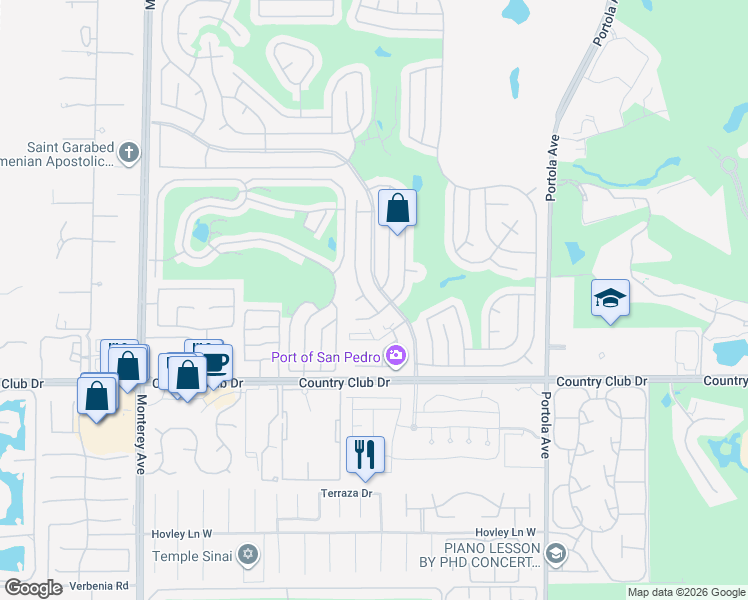 map of restaurants, bars, coffee shops, grocery stores, and more near 39564 Ciega Creek Drive in Palm Desert