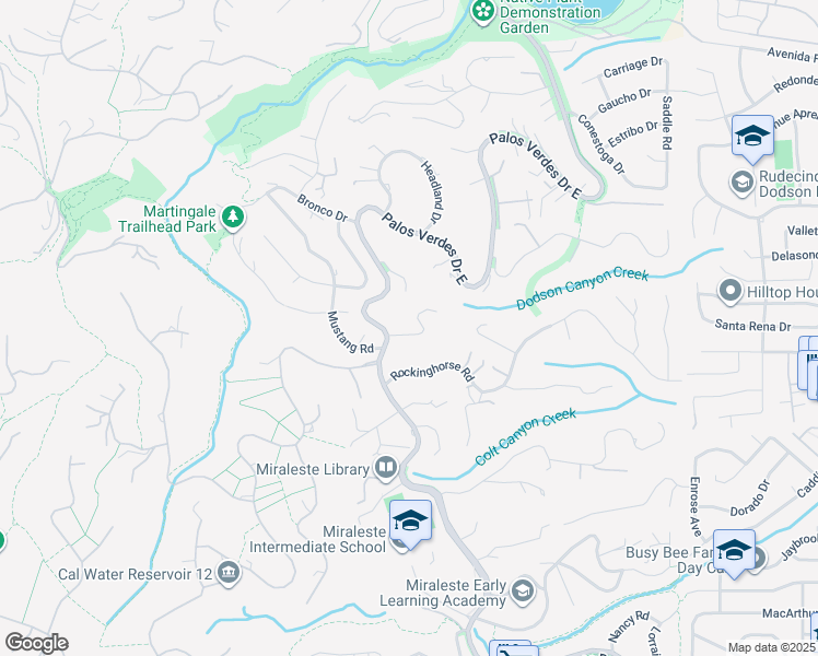 map of restaurants, bars, coffee shops, grocery stores, and more near 5 Coach Road in Rancho Palos Verdes