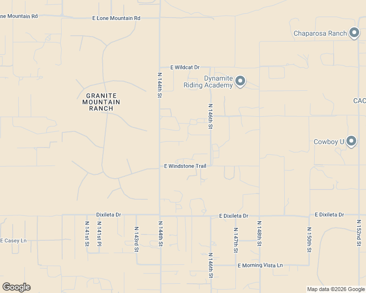 map of restaurants, bars, coffee shops, grocery stores, and more near 30307 North 144th Street in Scottsdale