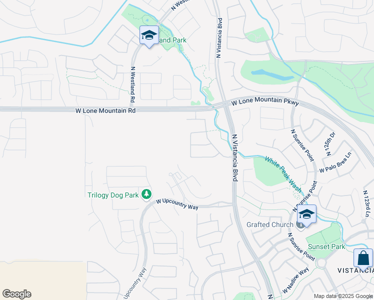 map of restaurants, bars, coffee shops, grocery stores, and more near 30606 North 130th Lane in Peoria