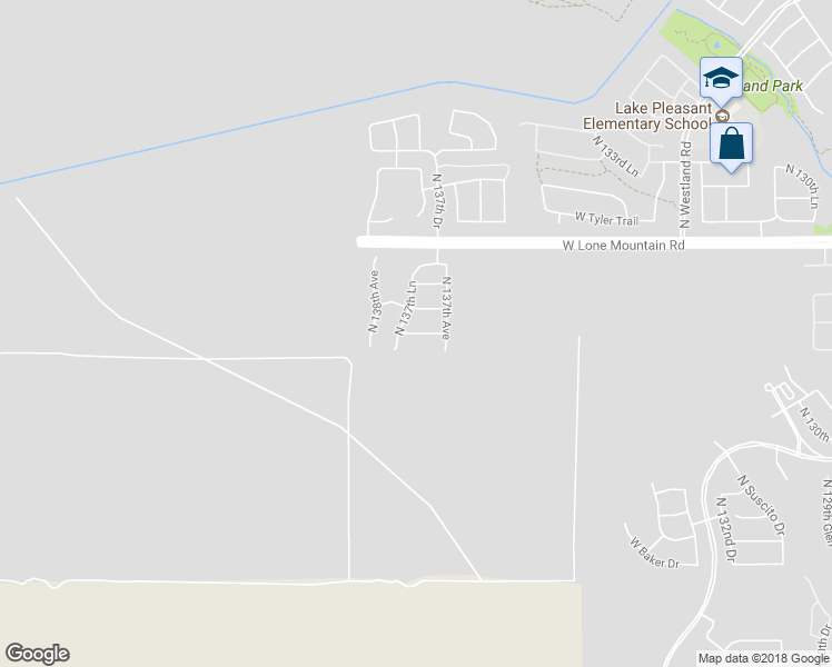 map of restaurants, bars, coffee shops, grocery stores, and more near Amberwing Street in Peoria