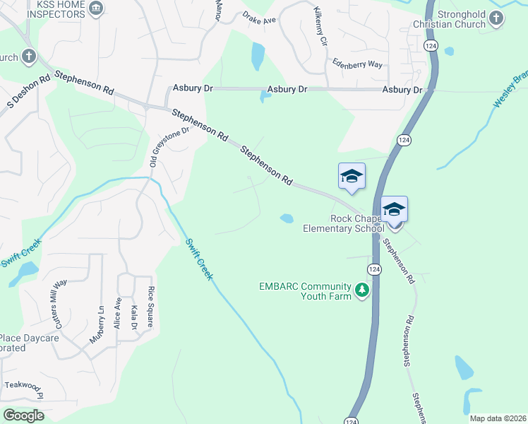 map of restaurants, bars, coffee shops, grocery stores, and more near 964 Baltic Way in Lithonia