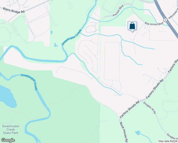 map of restaurants, bars, coffee shops, grocery stores, and more near 7786 Buckshire Court in Lithia Springs