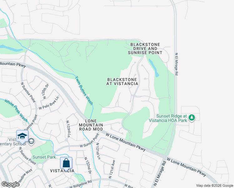 map of restaurants, bars, coffee shops, grocery stores, and more near 30615 North 120th Lane in Peoria