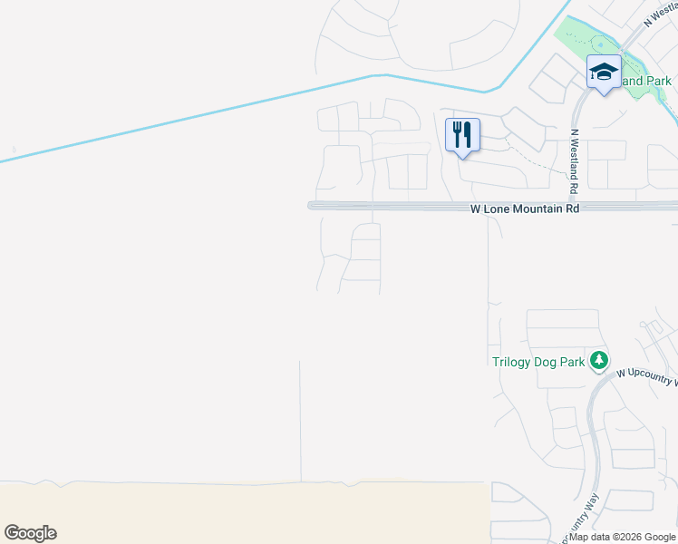 map of restaurants, bars, coffee shops, grocery stores, and more near 13746 West Linanthus Road in Peoria