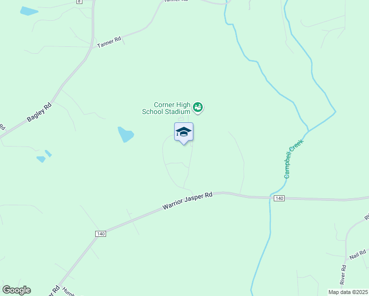 map of restaurants, bars, coffee shops, grocery stores, and more near 4301 Warrior Jasper Road in Dora