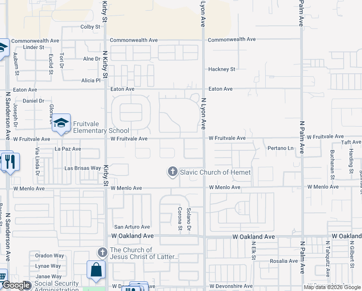 map of restaurants, bars, coffee shops, grocery stores, and more near 873 Kristin Lane in Hemet
