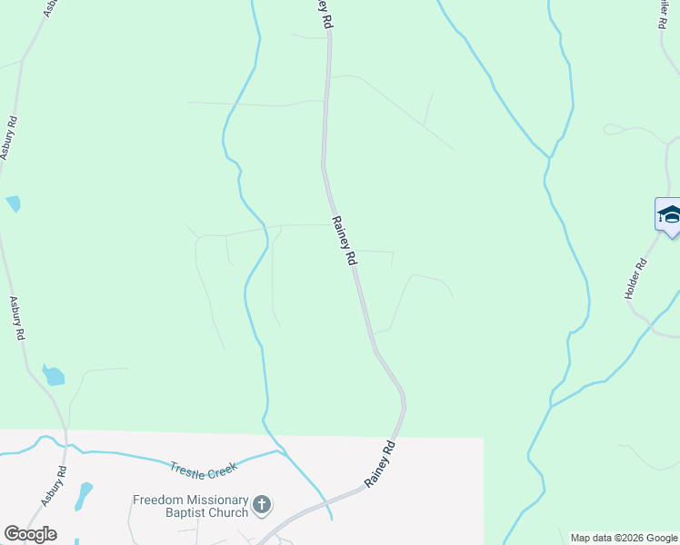 map of restaurants, bars, coffee shops, grocery stores, and more near 1024 Rainey Road in Temple
