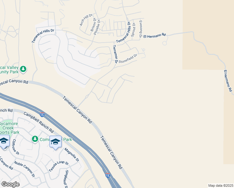 map of restaurants, bars, coffee shops, grocery stores, and more near 24788 Rockston Drive in Corona