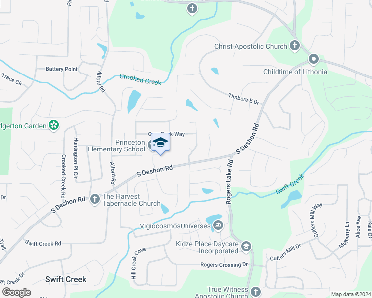 map of restaurants, bars, coffee shops, grocery stores, and more near 6863 Gangle Court in Lithonia