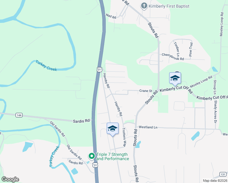 map of restaurants, bars, coffee shops, grocery stores, and more near 514 Dennis Street in Kimberly