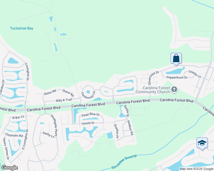 map of restaurants, bars, coffee shops, grocery stores, and more near 4454 West Walkerton Road in Myrtle Beach