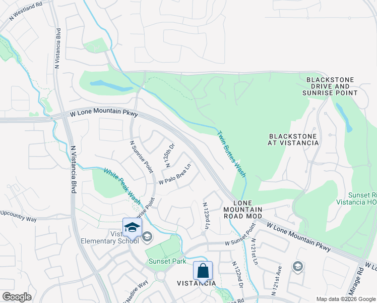 map of restaurants, bars, coffee shops, grocery stores, and more near 12360 West Montgomery Road in Peoria