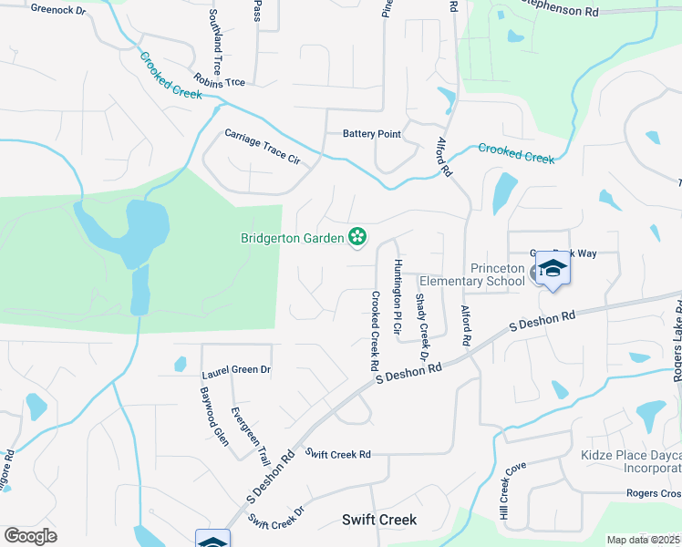 map of restaurants, bars, coffee shops, grocery stores, and more near 6481 Sarah Place in Lithonia