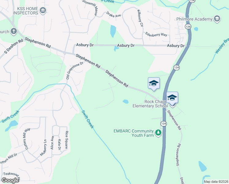 map of restaurants, bars, coffee shops, grocery stores, and more near 940 Baltic Way in Lithonia