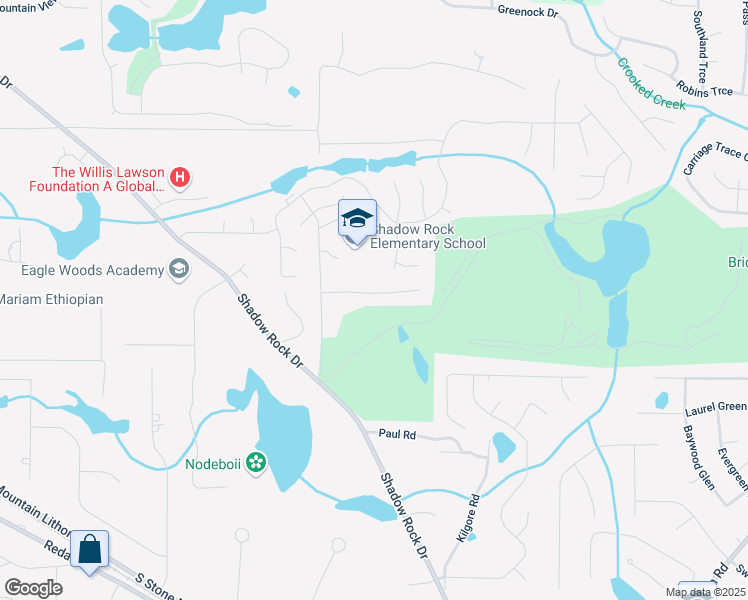 map of restaurants, bars, coffee shops, grocery stores, and more near 5985 King Way Walk in Lithonia
