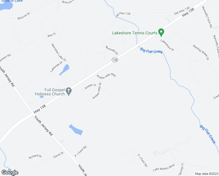 map of restaurants, bars, coffee shops, grocery stores, and more near 3140 Amber Lane in Monroe