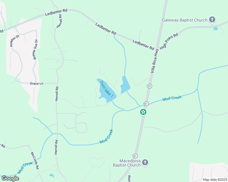 map of restaurants, bars, coffee shops, grocery stores, and more near 30 Pine Drive in Villa Rica