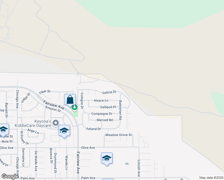 map of restaurants, bars, coffee shops, grocery stores, and more near 44268 Galicia Drive in Hemet