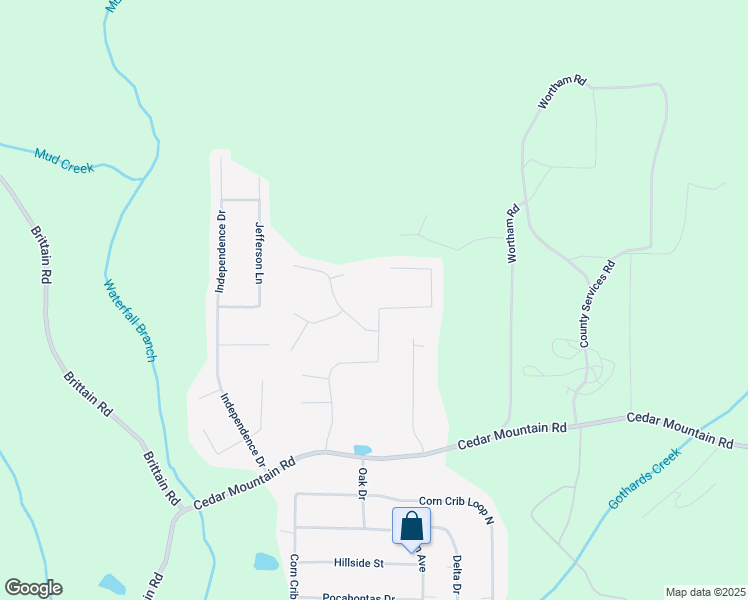 map of restaurants, bars, coffee shops, grocery stores, and more near 1595 Cedar Hill in Douglasville