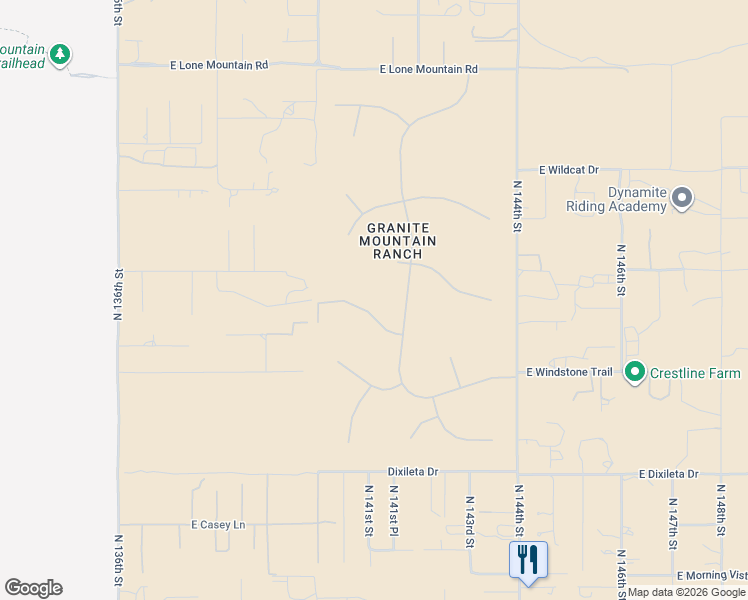 map of restaurants, bars, coffee shops, grocery stores, and more near 14114 East Milton Court in Scottsdale