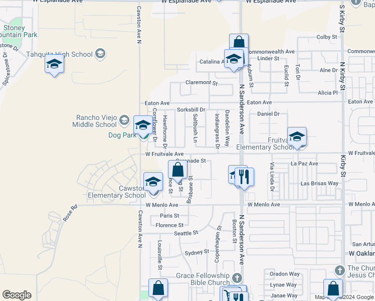 map of restaurants, bars, coffee shops, grocery stores, and more near 3731 Wild Sienna Trail in Hemet