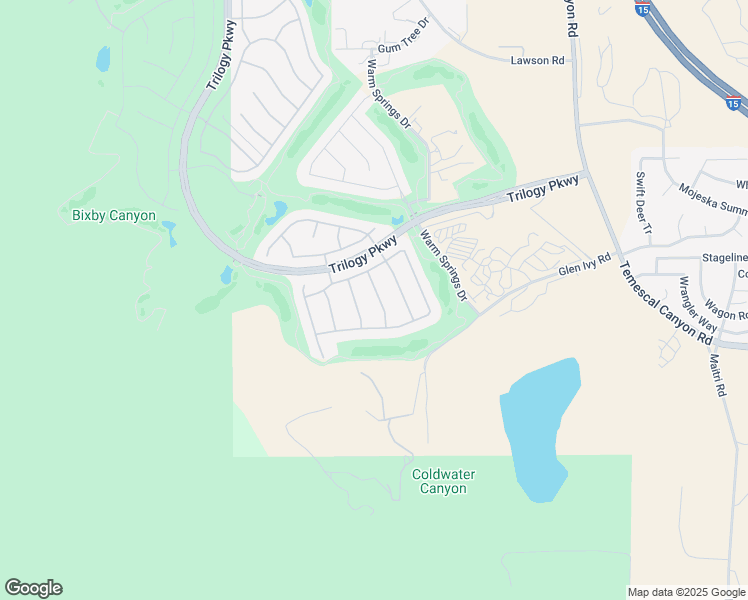 map of restaurants, bars, coffee shops, grocery stores, and more near 24613 Littlehorn Drive in Corona