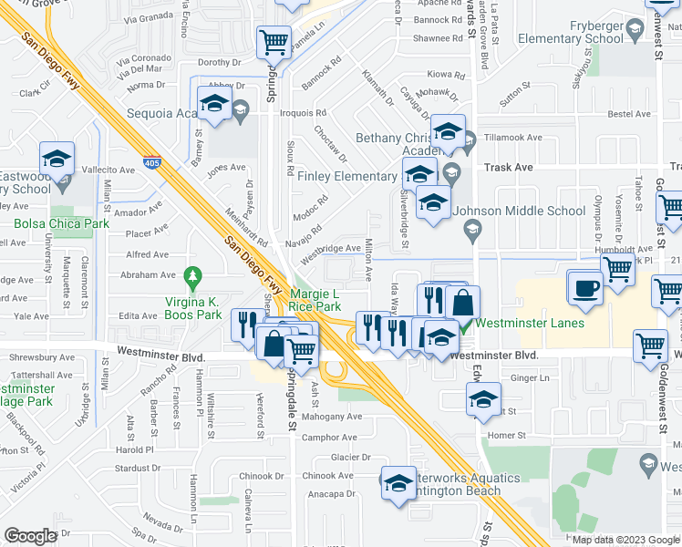 map of restaurants, bars, coffee shops, grocery stores, and more near 6140 Hefley Square in Westminster
