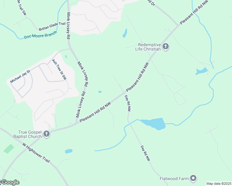 map of restaurants, bars, coffee shops, grocery stores, and more near 659 Pleasant Hill Road Northwest in Conyers