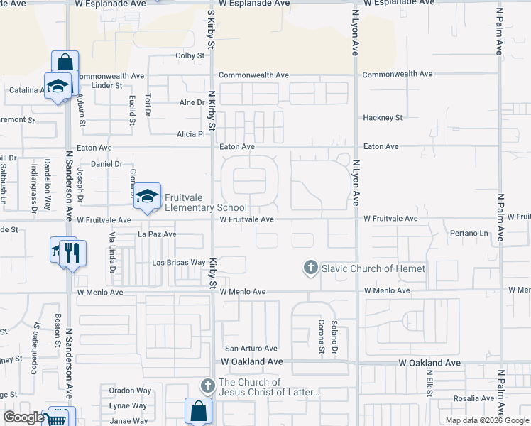 map of restaurants, bars, coffee shops, grocery stores, and more near 902 Tabla Court in Hemet