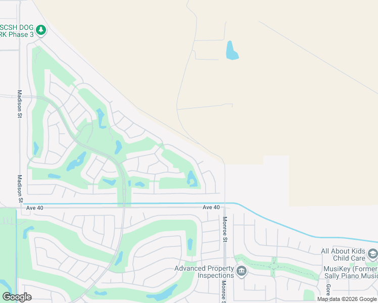 map of restaurants, bars, coffee shops, grocery stores, and more near 81844 Avenida Estuco in Indio