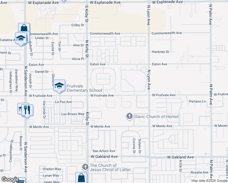 map of restaurants, bars, coffee shops, grocery stores, and more near 905 Raquel Ct in Hemet