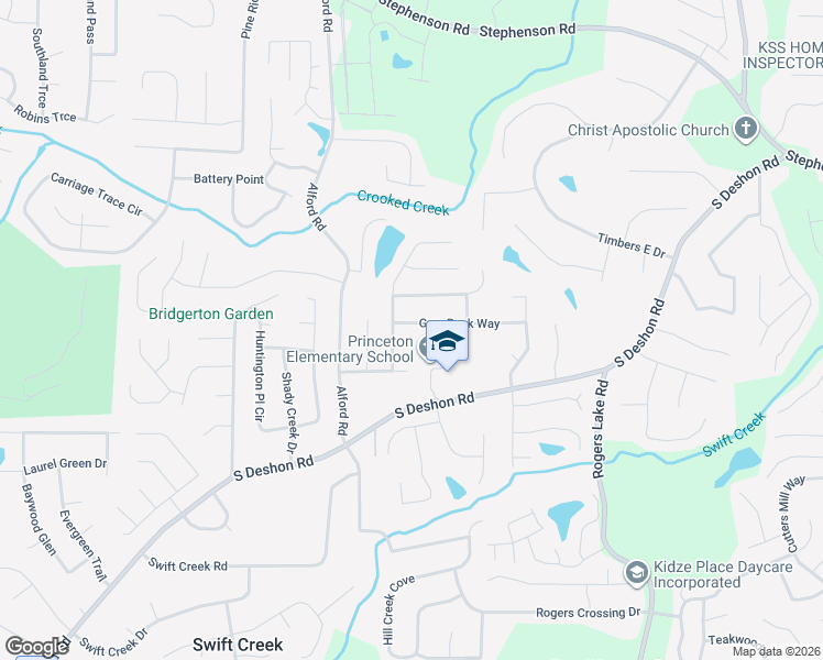 map of restaurants, bars, coffee shops, grocery stores, and more near 6705 Grey Rock Way in Lithonia