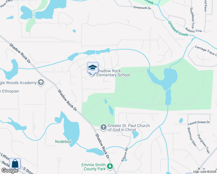 map of restaurants, bars, coffee shops, grocery stores, and more near 6030 King Way Walk in Lithonia