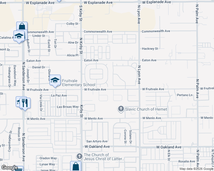 map of restaurants, bars, coffee shops, grocery stores, and more near 905 Raquel Court in Hemet
