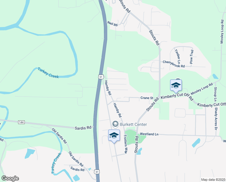 map of restaurants, bars, coffee shops, grocery stores, and more near 8805 Old U.S. 31 in Kimberly