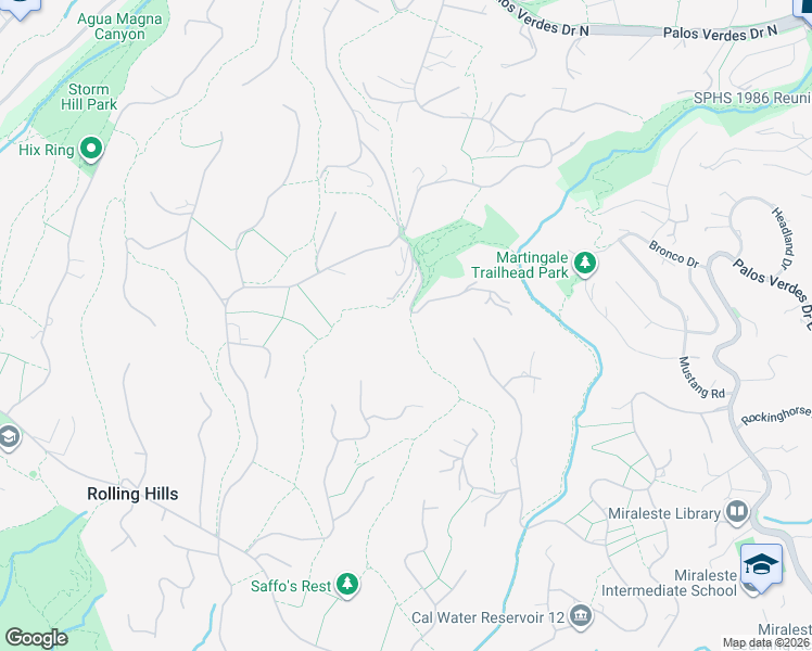 map of restaurants, bars, coffee shops, grocery stores, and more near 4 Poppy Trail in Rolling Hills