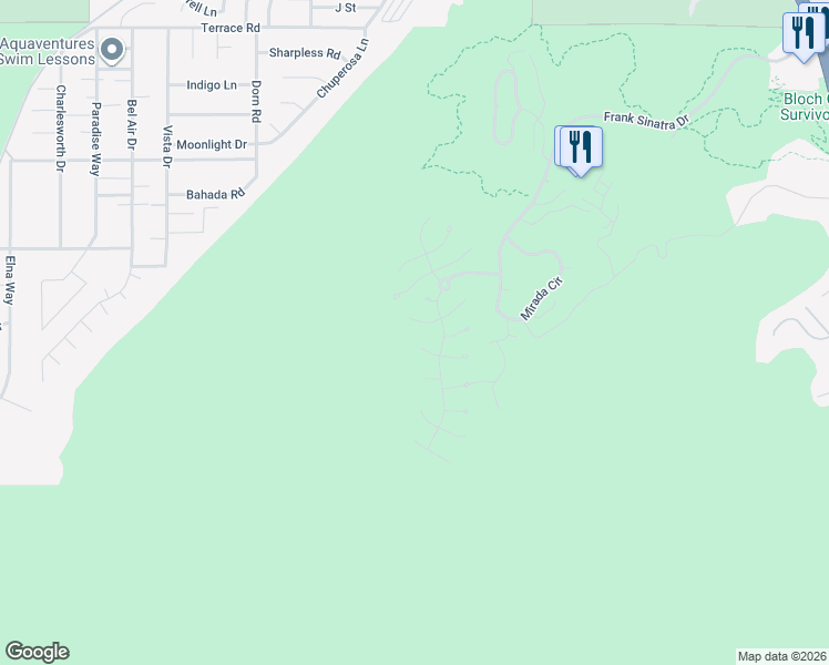 map of restaurants, bars, coffee shops, grocery stores, and more near 32 Granite Ridge Road in Rancho Mirage